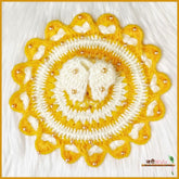 Woolen Fancy Yellow & Cream Poshak With Cap
